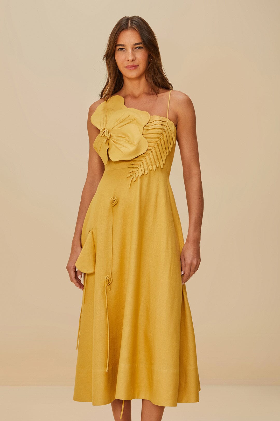 LENZING ECOVERO Midi Dress – Sustainable Euroflax Style