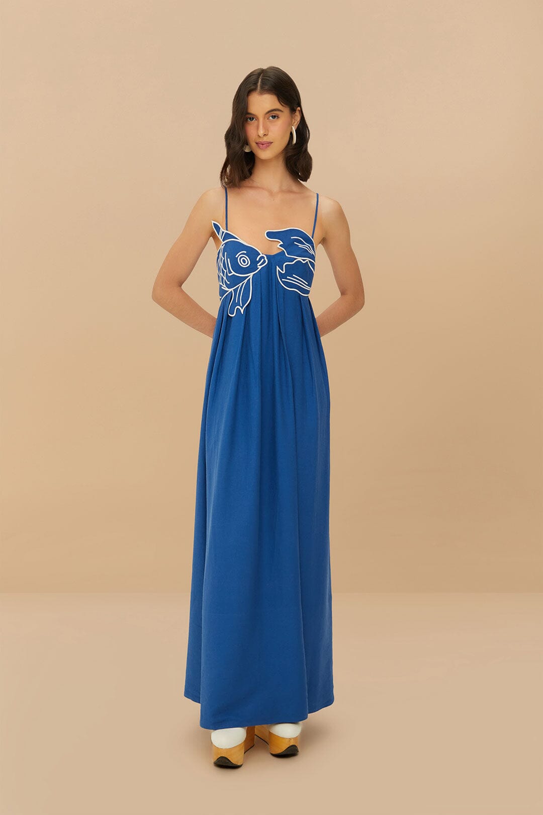 LENZING™ ECOVERO™ Blue Maxi Dress – Sustainable & Stylish