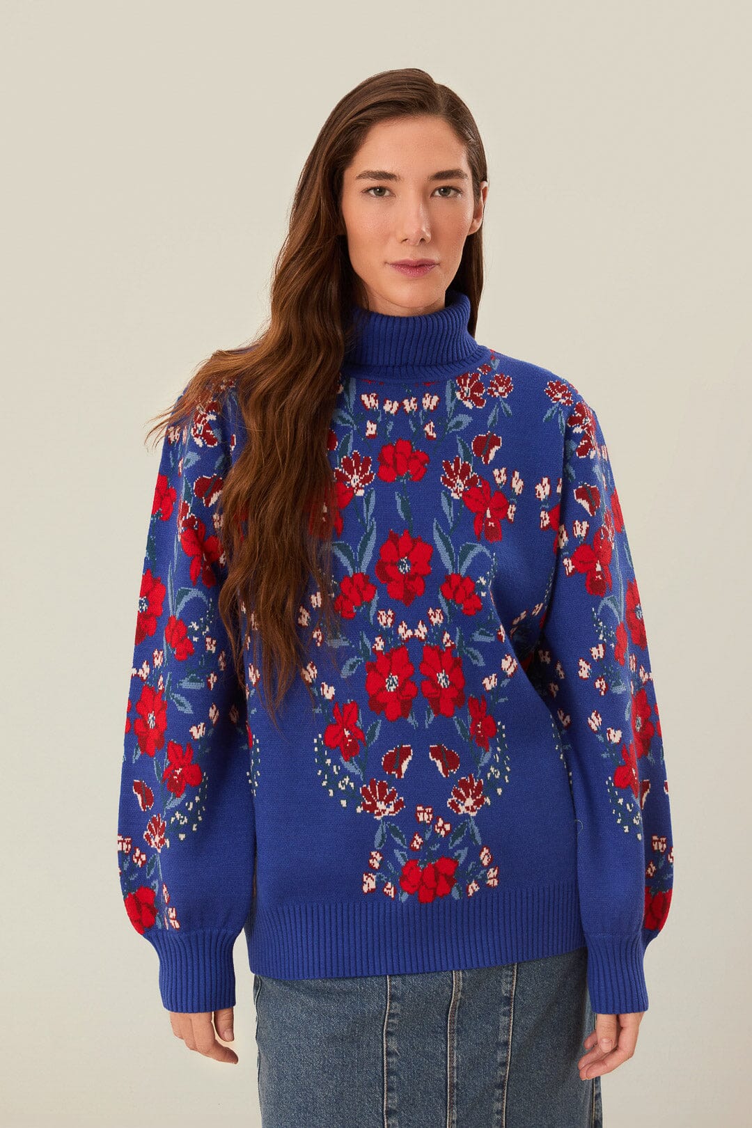 Butterflower Knit Sweater for Women