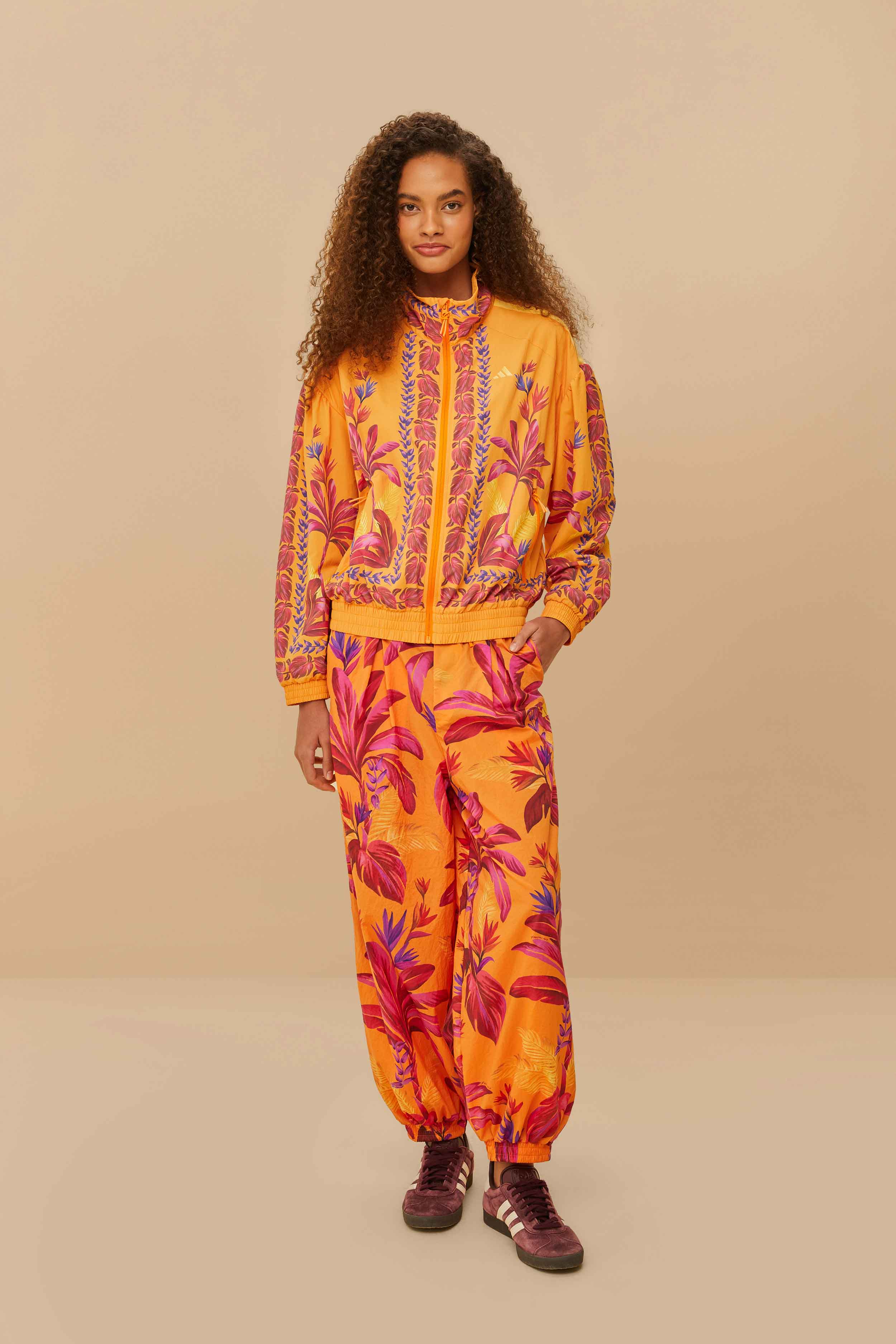 Adidas Bright Orange Tropical Breeze Pants