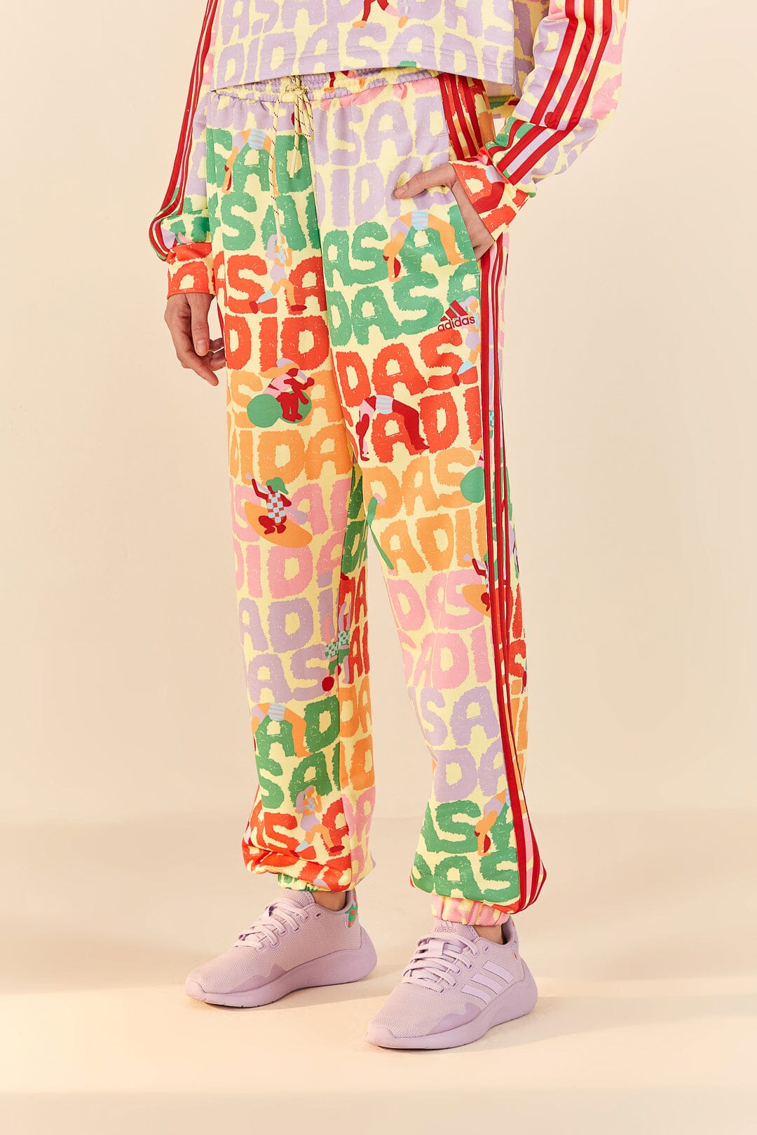 Adidas Farm Trackpants in Pearl Citrine