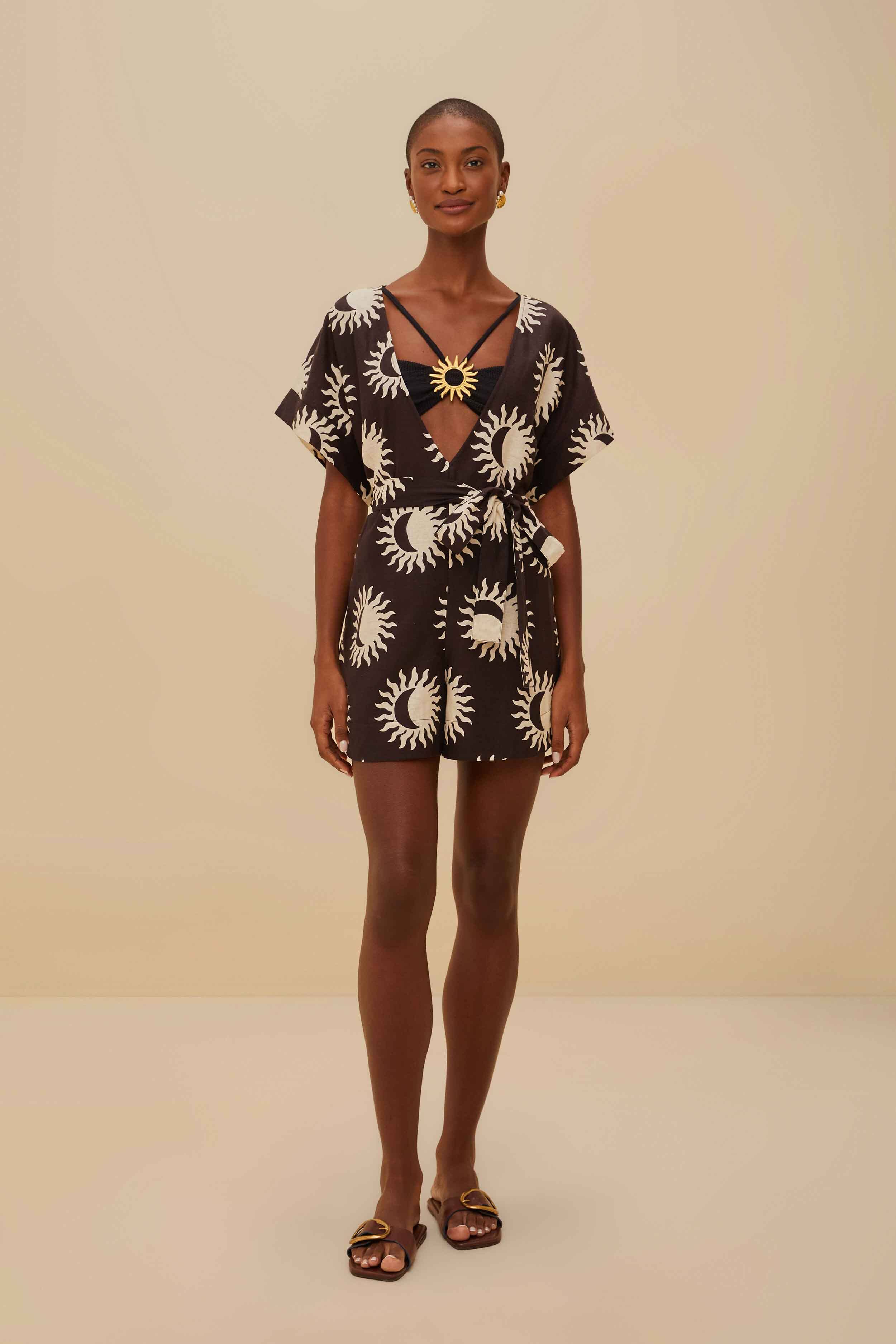 Eco-Friendly Black Romper – LENZING™ ECOVERO™ Fabric
