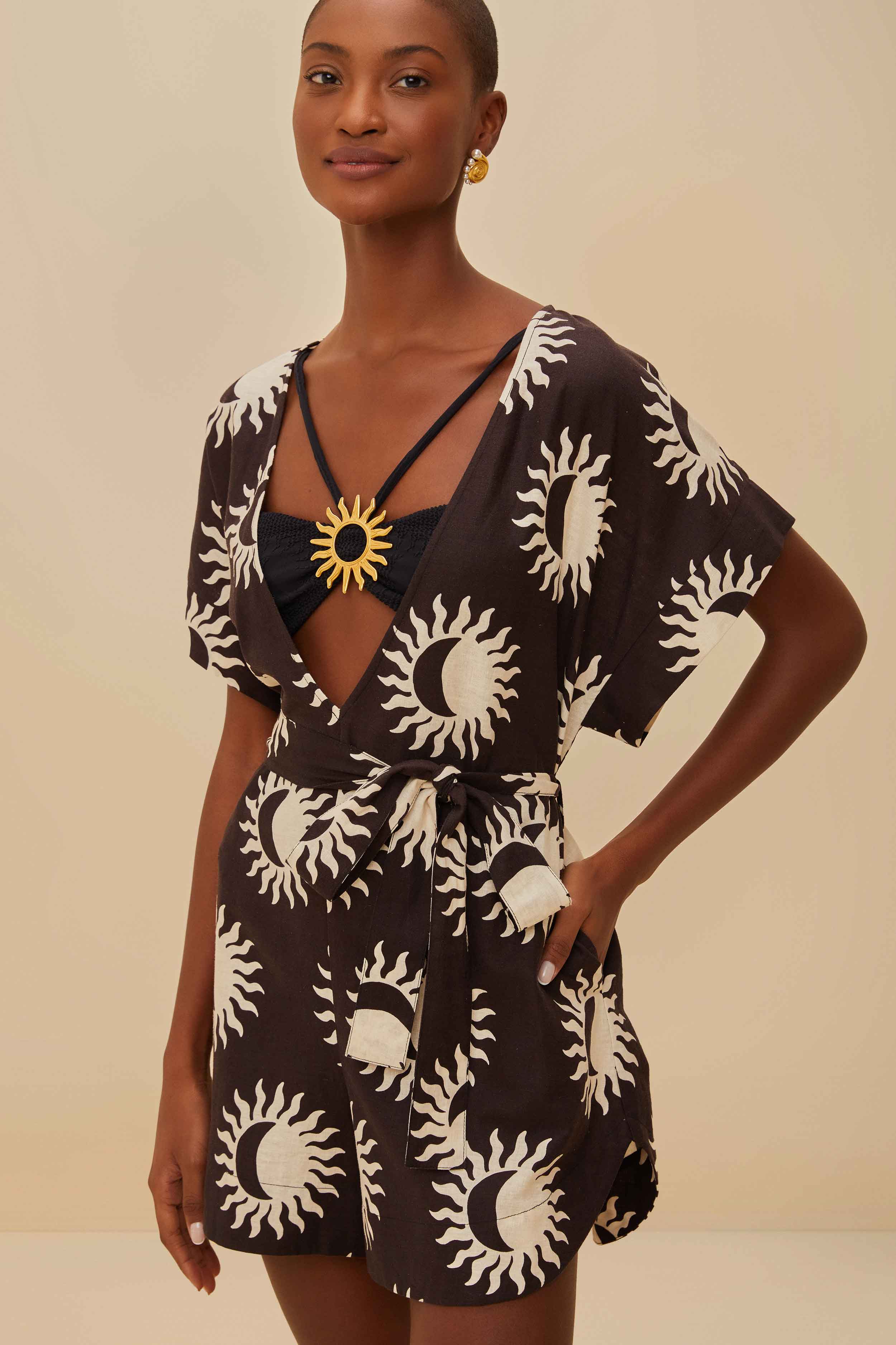Eco-Friendly Black Romper – LENZING™ ECOVERO™ Fabric