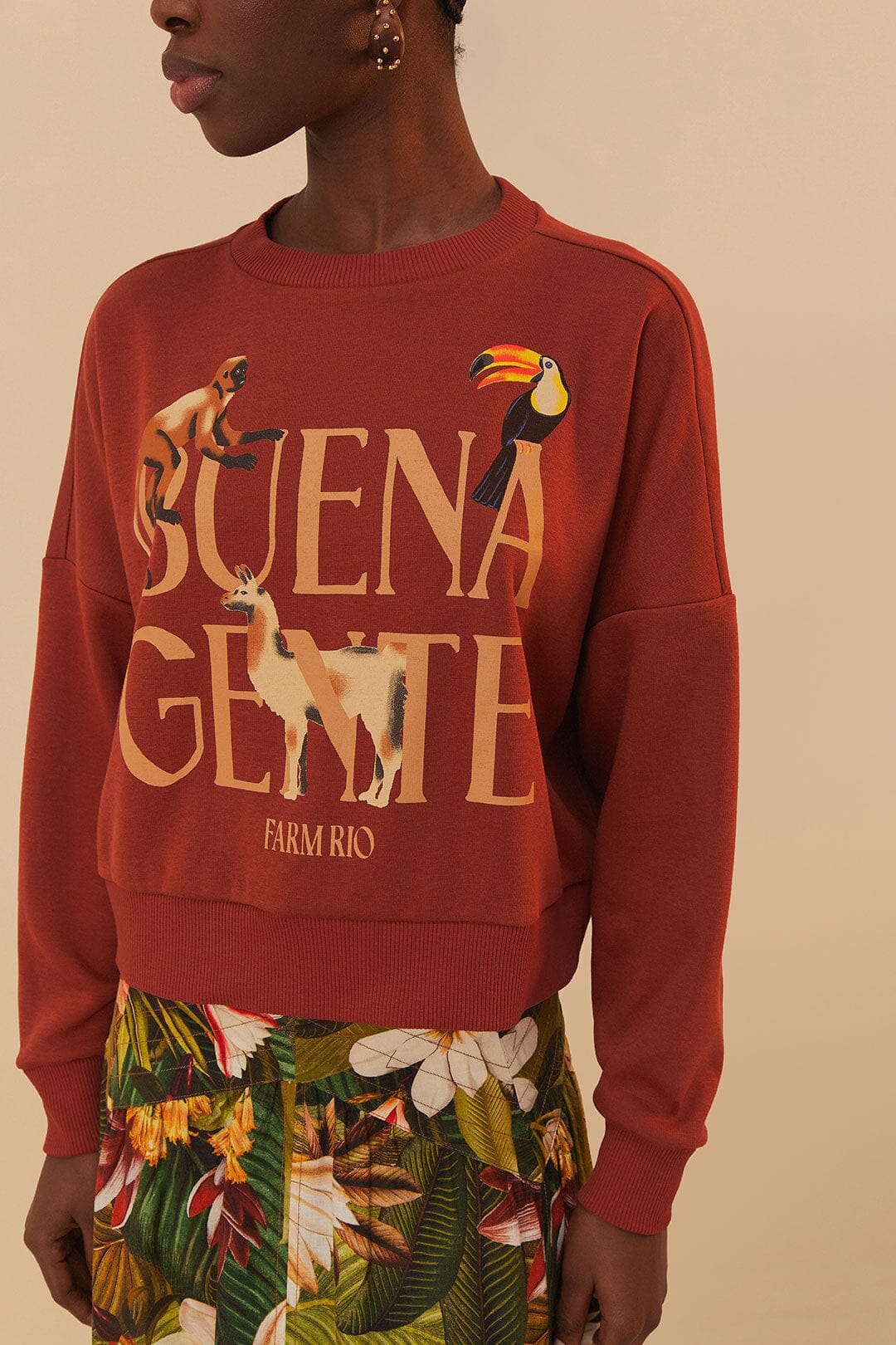 Buena Gente Brown Sweatshirt