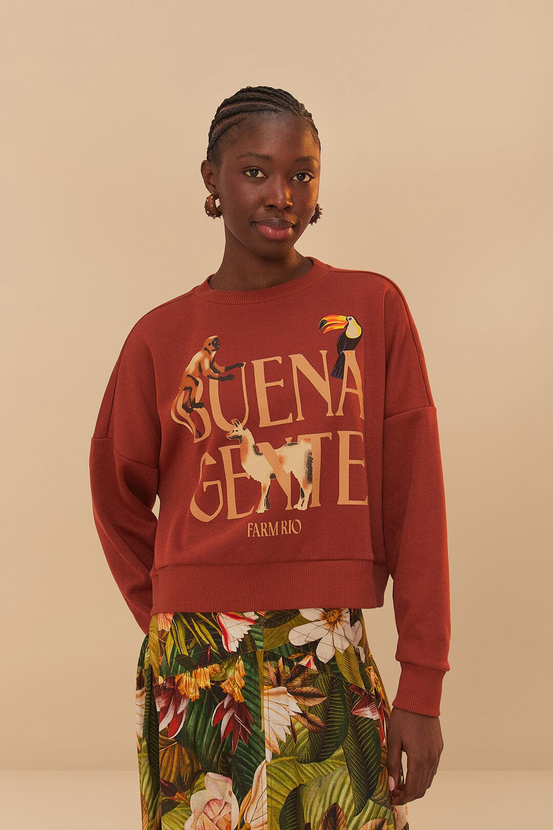 Buena Gente Brown Sweatshirt