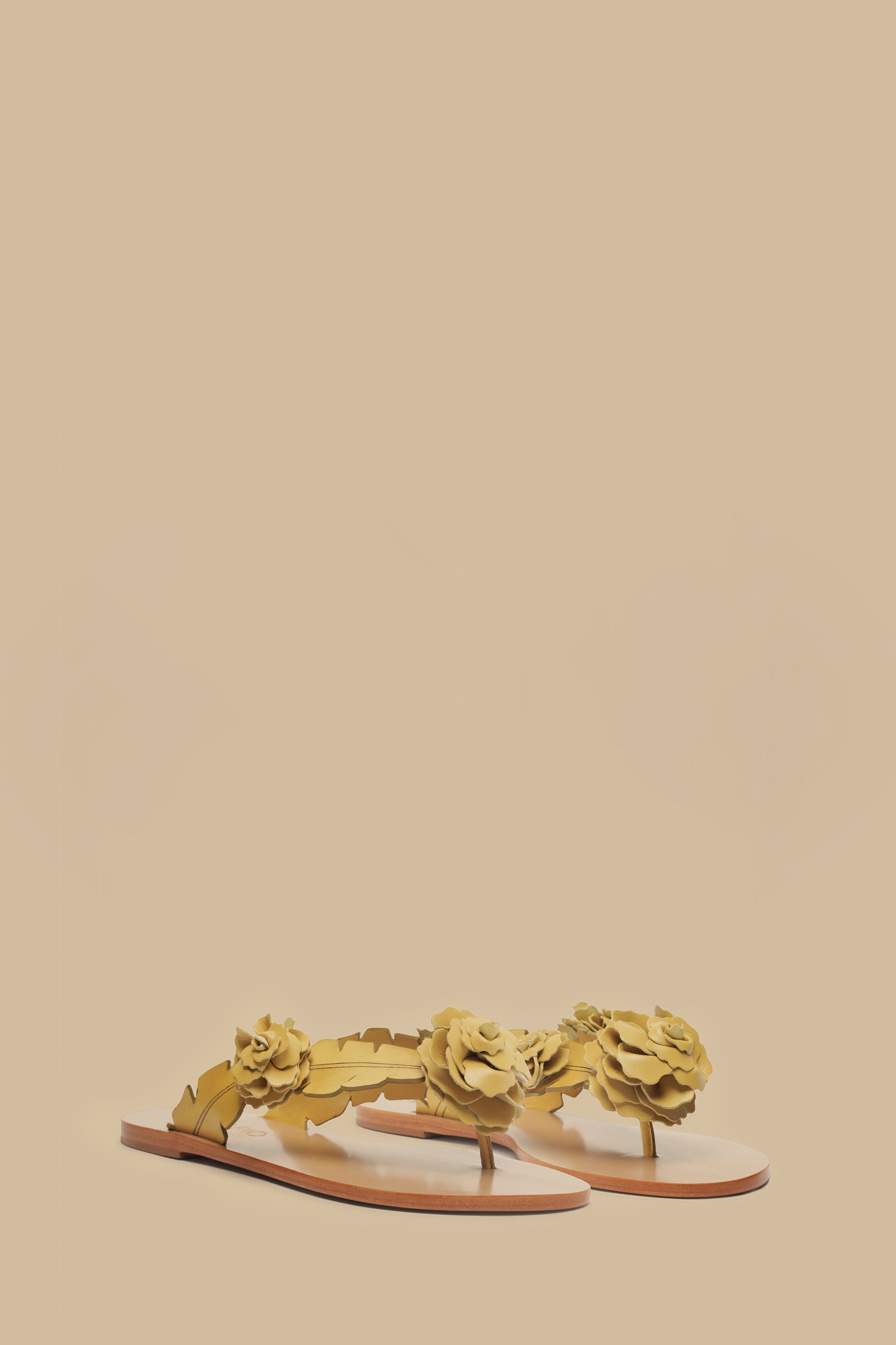 Blooming Buttermilk Flat Sandals for Women