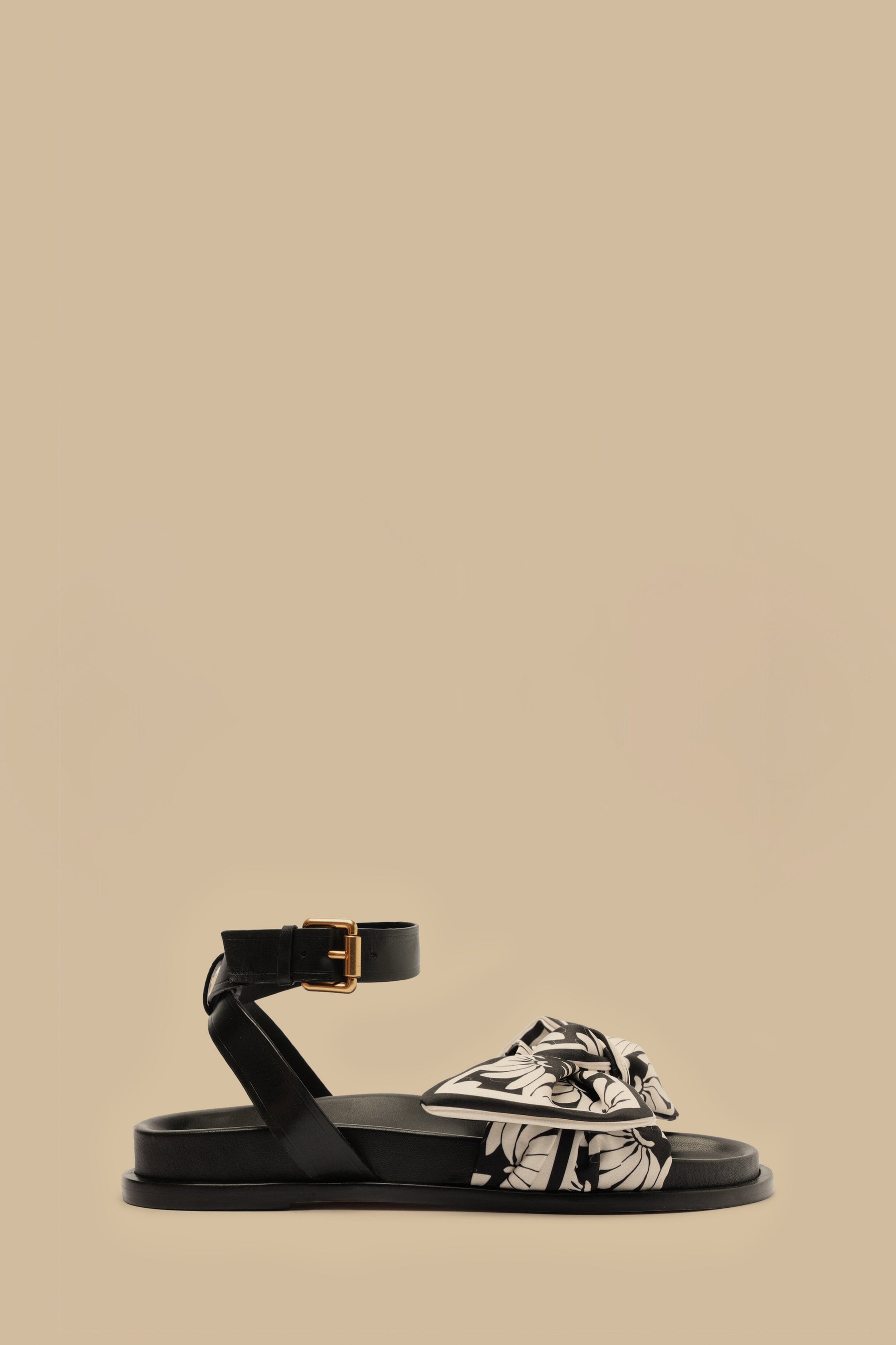 Copacabana Flat Sandals with Scarf Detail