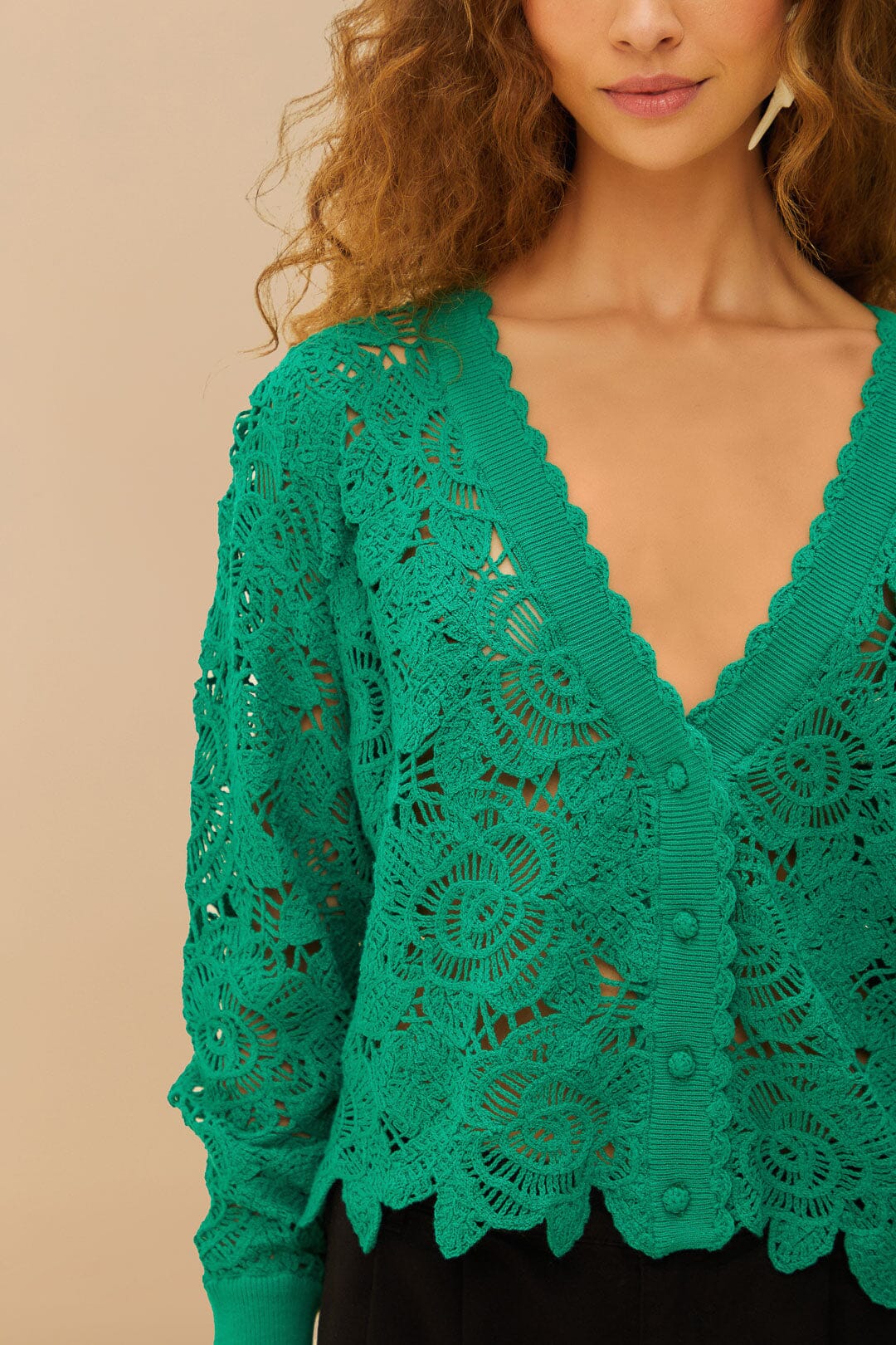 Floral Crochet Cardigan – Lightweight & Stylish
