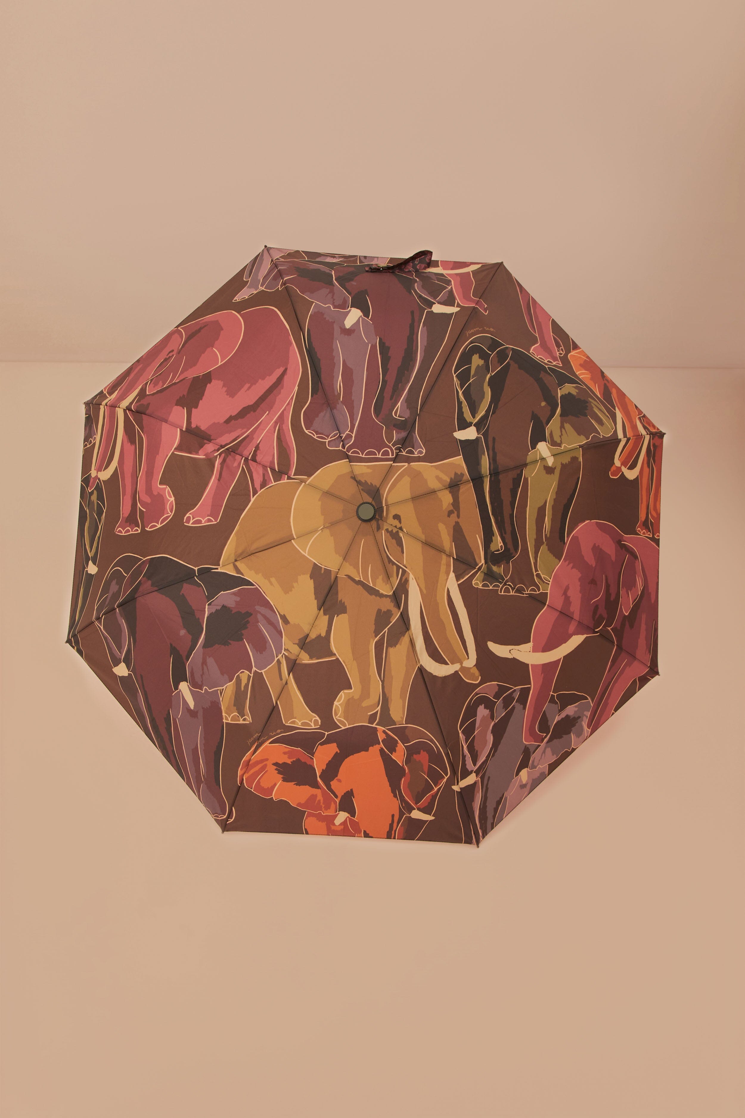 Stylish Elephant Print Umbrella for Rain Protection