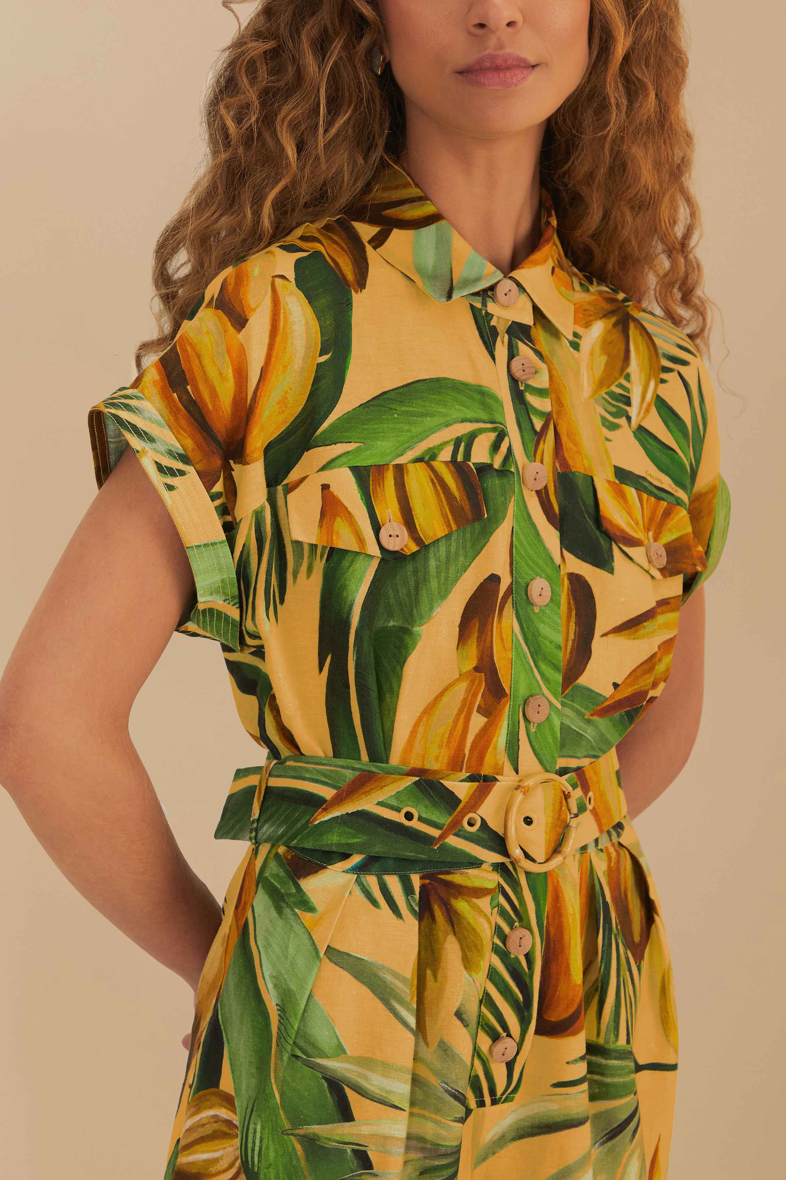 Bananart Yellow Romper - Casual Summer Outfit