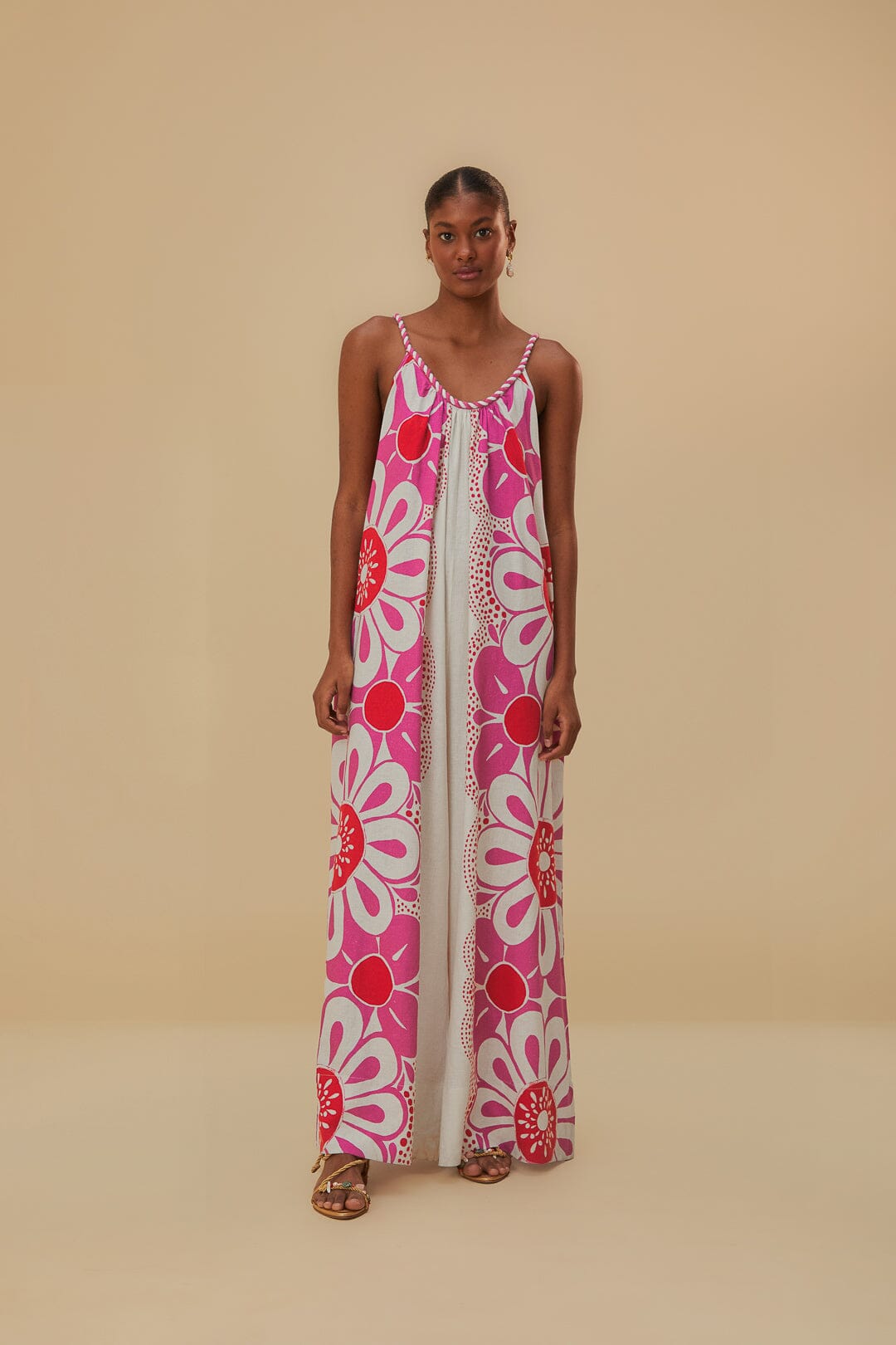 Off-White Eco Jumpsuit in Euroflax Fabric